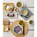 creative co-op Cotton Crocheted Potholder, Set of 4, Multiple Colors-8