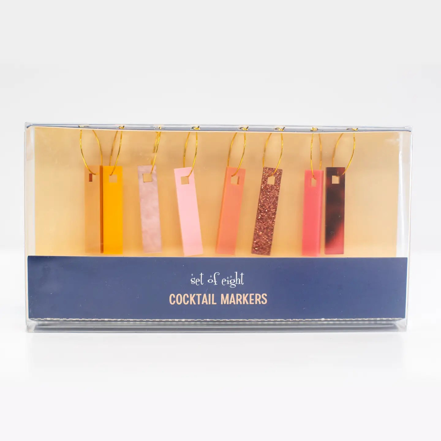Mod Lounge Paper Co Wine Charms, Shades of Pink