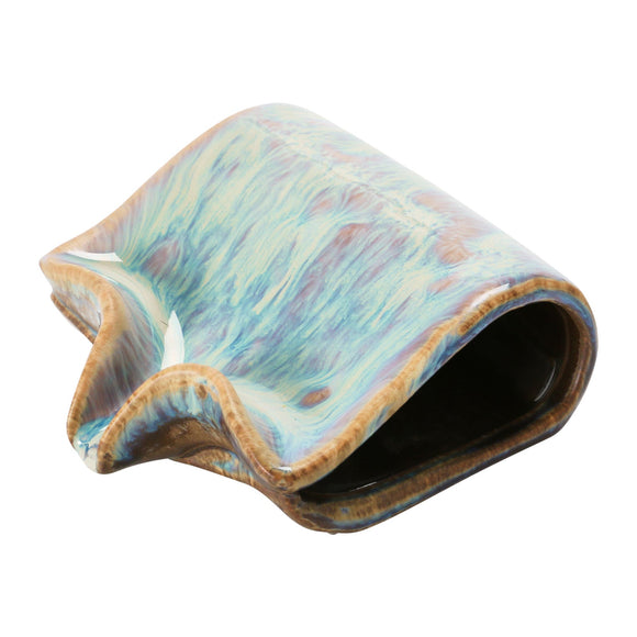 Creative Co-Op Stoneware Sponge Holder/Soap Dish w/ Drip Spout