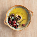 Creative Co-Op Stoneware Olive Serving Dish w/ Toothpick Holder-2