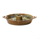 Creative Co-Op Stoneware Olive Serving Dish w/ Toothpick Holder-4
