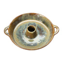 Creative Co-Op Stoneware Olive Serving Dish w/ Toothpick Holder
