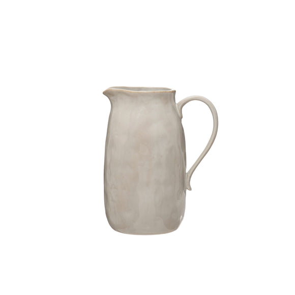 creative co-op Reactive Glaze Stoneware Pitcher, 62 oz