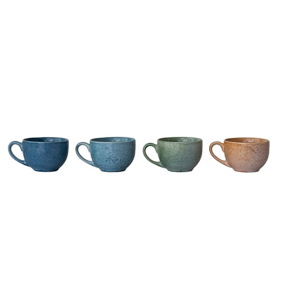 Creative Co-Op Stoneware Mug/Bowl 22 oz, Multiple Colors