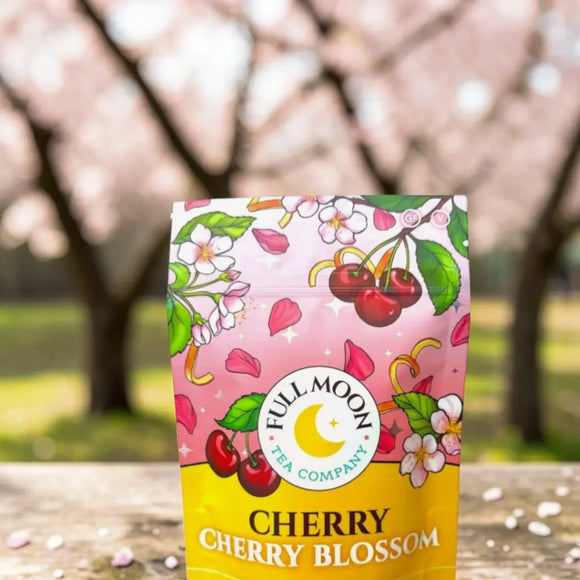 Full Moon Tea Company Cherry Cherry Blossom White Tea - Limited Edition