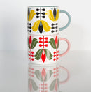 Mod Lounge Paper Co Mid Century Yellow Lotus Flower Matte Mug-2