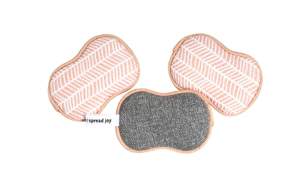 Once Again Home Co. Re:Usable Sponge, Set of 3 - Branches