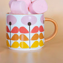 Mod Lounge Paper Co Mid Century Pink Flower Matte Mug-2