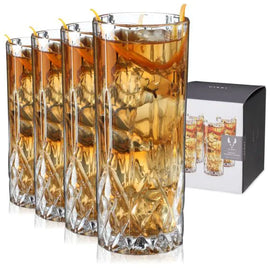 Viski Admiral Highball Glass, Set of 4