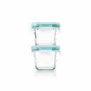OXO 4-Piece Smart Seal Glass Mini Square Container Set