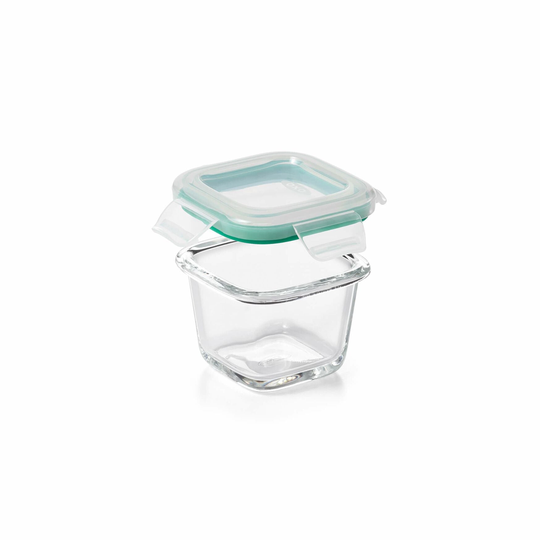 4 Piece Smart Seal Glass Mini Square Container Set - Thumbnail 5