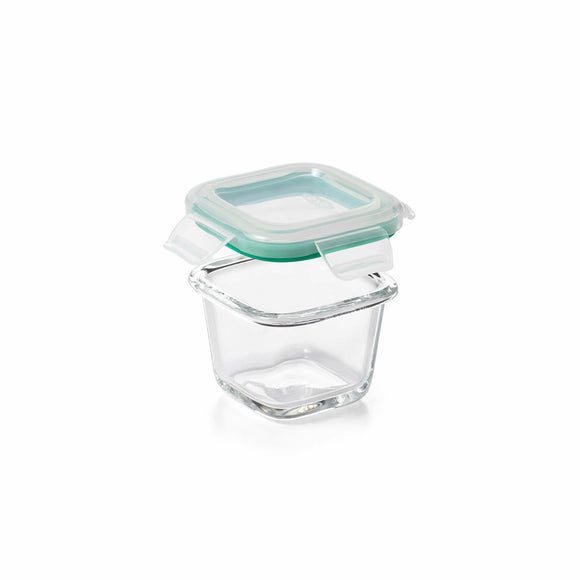 OXO 4-Piece Smart Seal Glass Mini Square Container Set