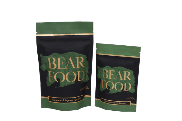Bear Food Jalapeño Gourmet Peanuts Pouch, Multiple Sizes