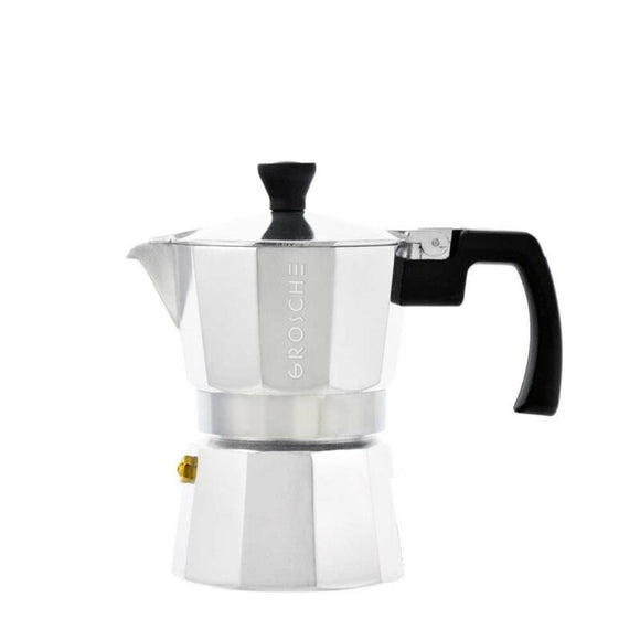 Grosche Milano Stovetop Espresso Coffee Maker, Chrome, Multiple Sizes