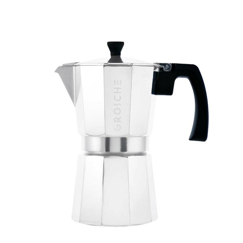 Grosche Milano Stovetop Espresso Coffee Maker, Chrome, Multiple Sizes