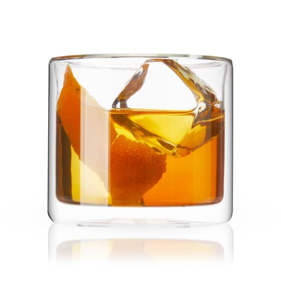 Double Walled Old Fashioned Glass by True, Set of 2