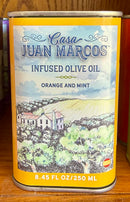 Casa Juan Marcos Orange & Mint Infused Picual Spanish Cold Pressed Extra Virgin Olive Oil, 250 ml