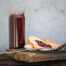 Copper Pot & Wooden Spoon Raspberry Rhubarb Jam