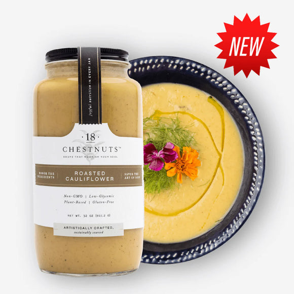 18 Chestnuts Soup - Roasted Cauliflower, 32 oz
