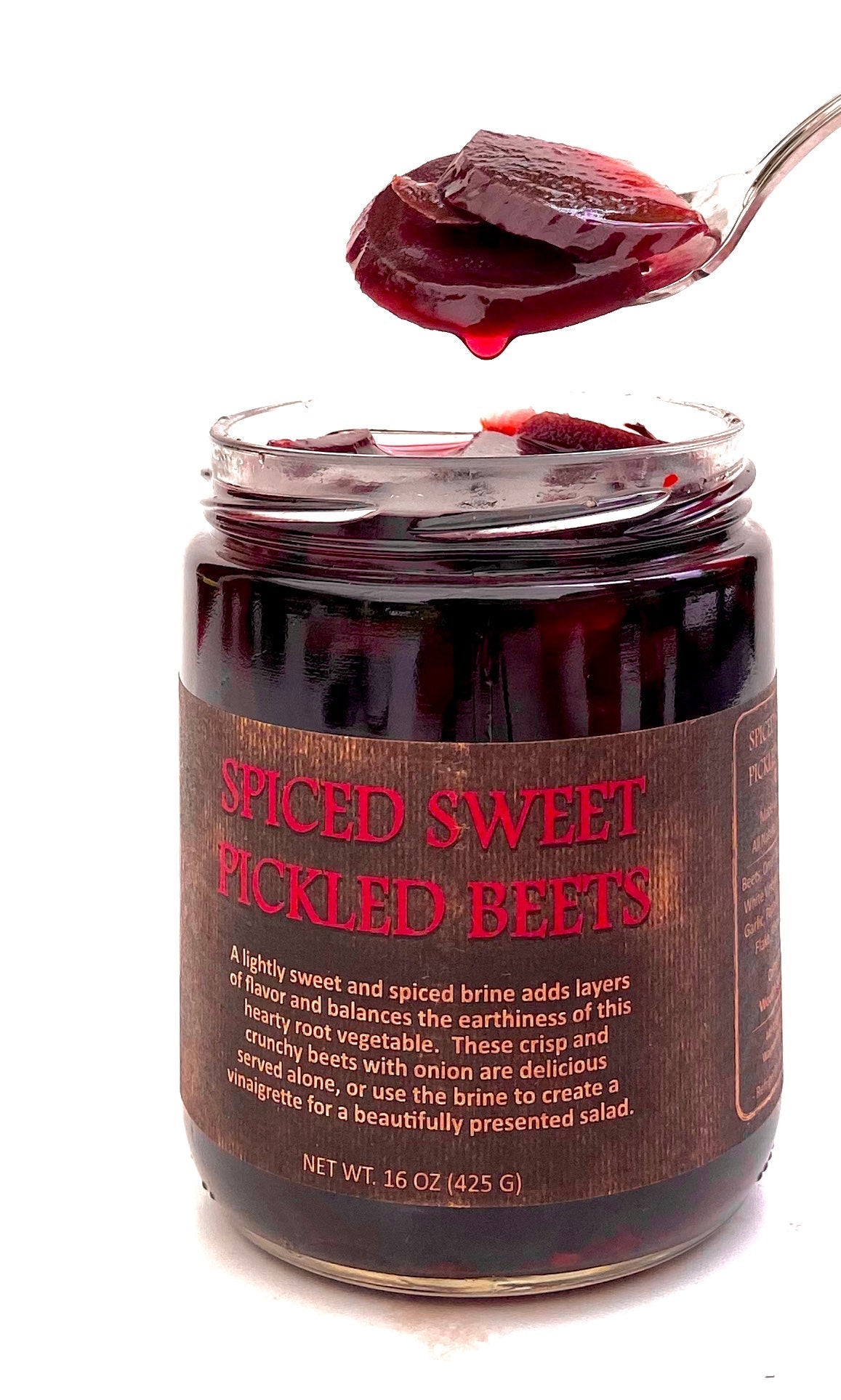 Copper Pot & Wooden Spoon Spiced Sweet Pickled Beets