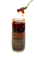 Copper Pot & Wooden Spoon Strawberry Jalapeño Jam