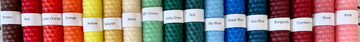 Bee-Light Hand Rolled Beeswax Votive Candles, Sold Individually, NEW COLORS