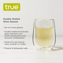 Double Walled Wine Glass by True, Set of 2