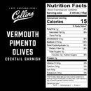 Collins Vermouth Pimento Olives, 5oz.