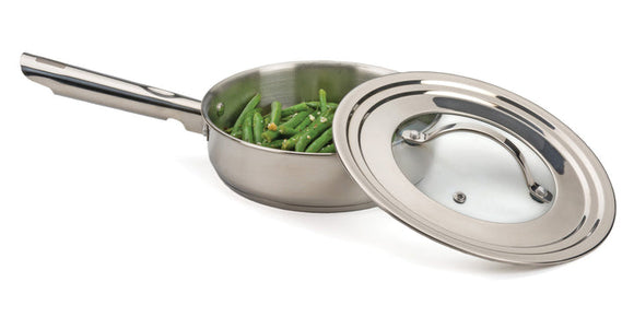 RSVP Universal Lid, SS w/ Glass, Multiple Sizes