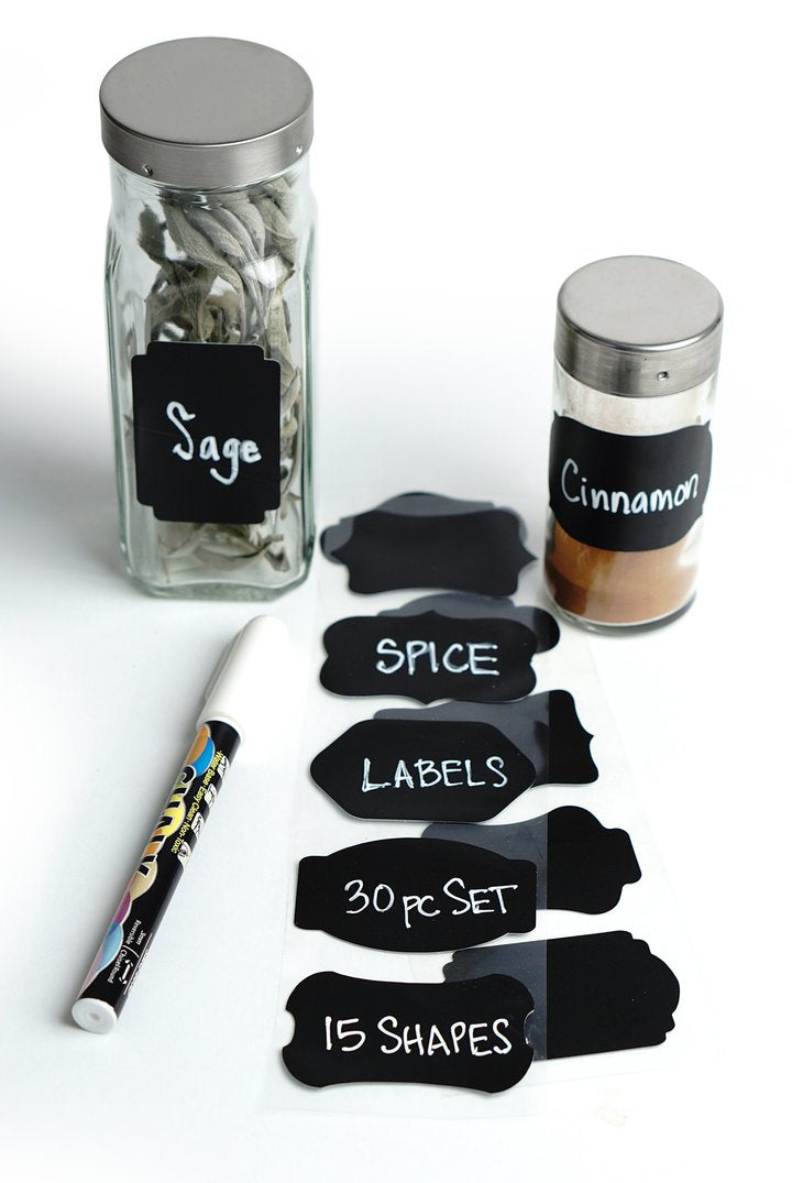 Reusable Spice Labels, Set of 30