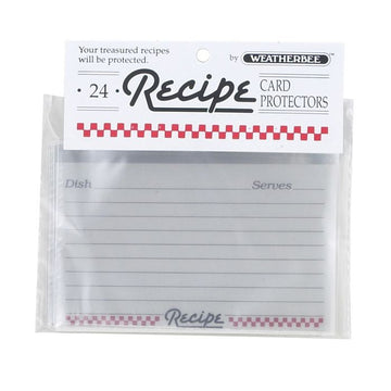 Recipe Card Protectors, 3x5, Set of 24