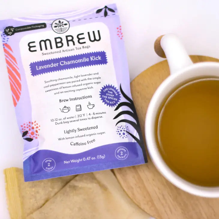 Embrew Tea Lavender Chamomile Kick Sweetened Tea, 2ct Sample