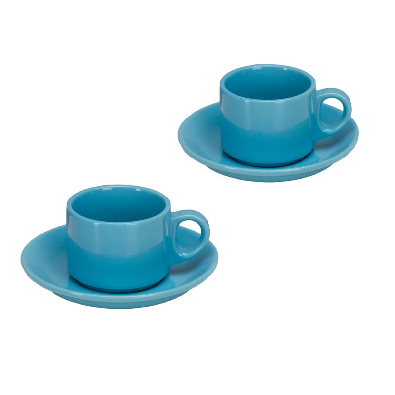OmniWare Espresso Set, Set of 2, Turquoise