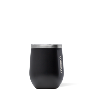 Buy matte-black Corkcicle Stemless Wine Glass