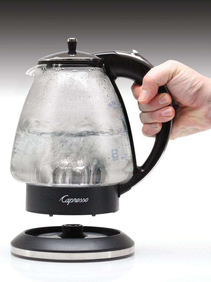 Capresso H2O Glass Water Kettle, Black-2