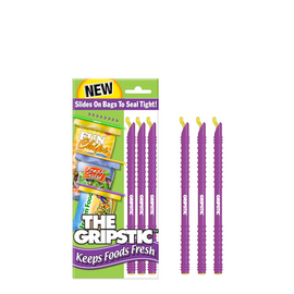 Gripstic Bag Clip, 3-pack Purple