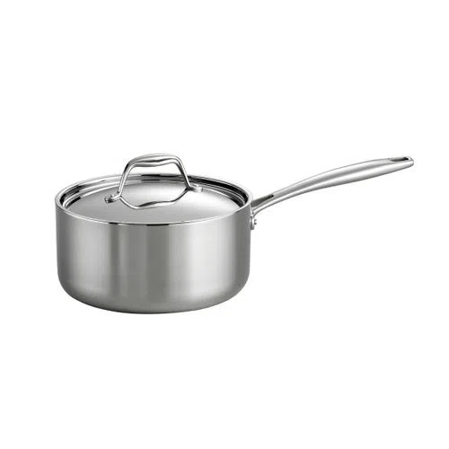Tramontina Tri-Ply Clad Stainless Steel Sauce Pan w/Cover, Multiple Sizes-1