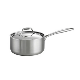 Tramontina Tri-Ply Clad Stainless Steel Sauce Pan w/Cover, Multiple Sizes