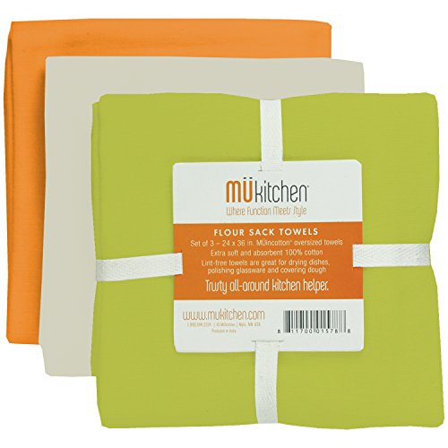 Mu Kitchen Set of 3 Flour Sack Towels