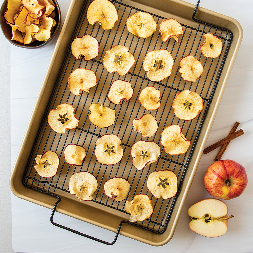 Nonstick High-Sided Oven Crisp Baking Tray - Thumbnail 3