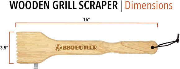 BBQ Butler Wooden BBQ Grill Scraper