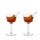 Angled Nick & Nora Glasses, Set of 2-2