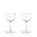 Angled Nick & Nora Glasses, Set of 2