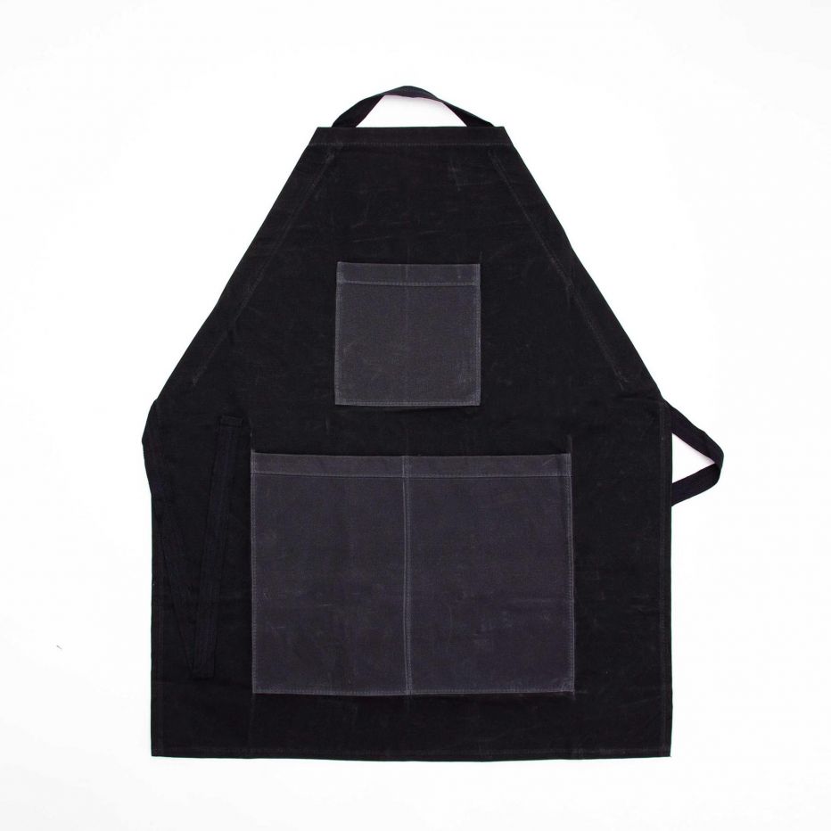 CB Station Waxed Canvas Two-toned Utility Apron