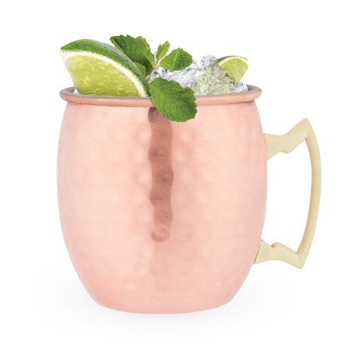 True Brands Hammered Moscow Mule Copper Mugs, 2 Pack
