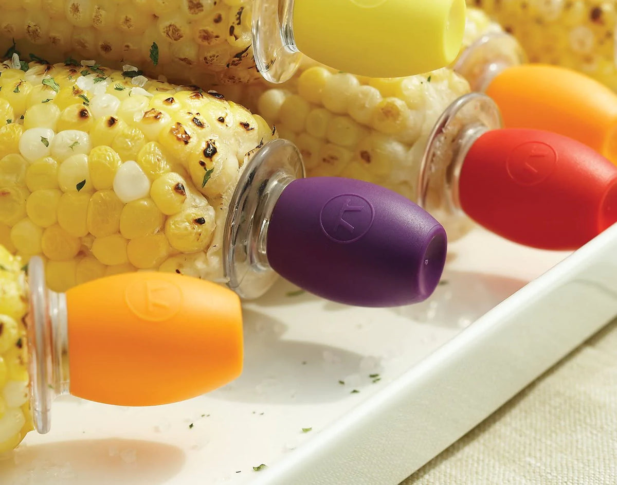 Simple Corn Support Screw-In Corn Holders, Set of 8 | Common Housefly