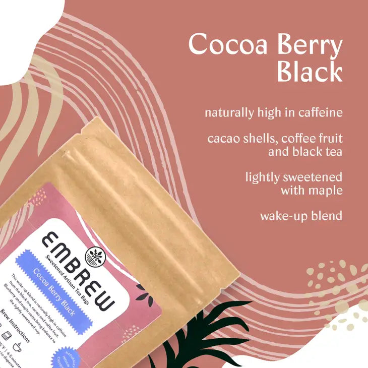 Cocoa Berry Black Sweetened Tea Bags