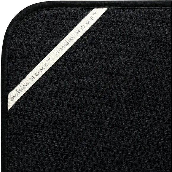 Envision Home Dish Drying Mat, Black, 16x18