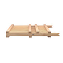 HIC Kitchen Bamboo Foldable Compact Dish Drying Rack