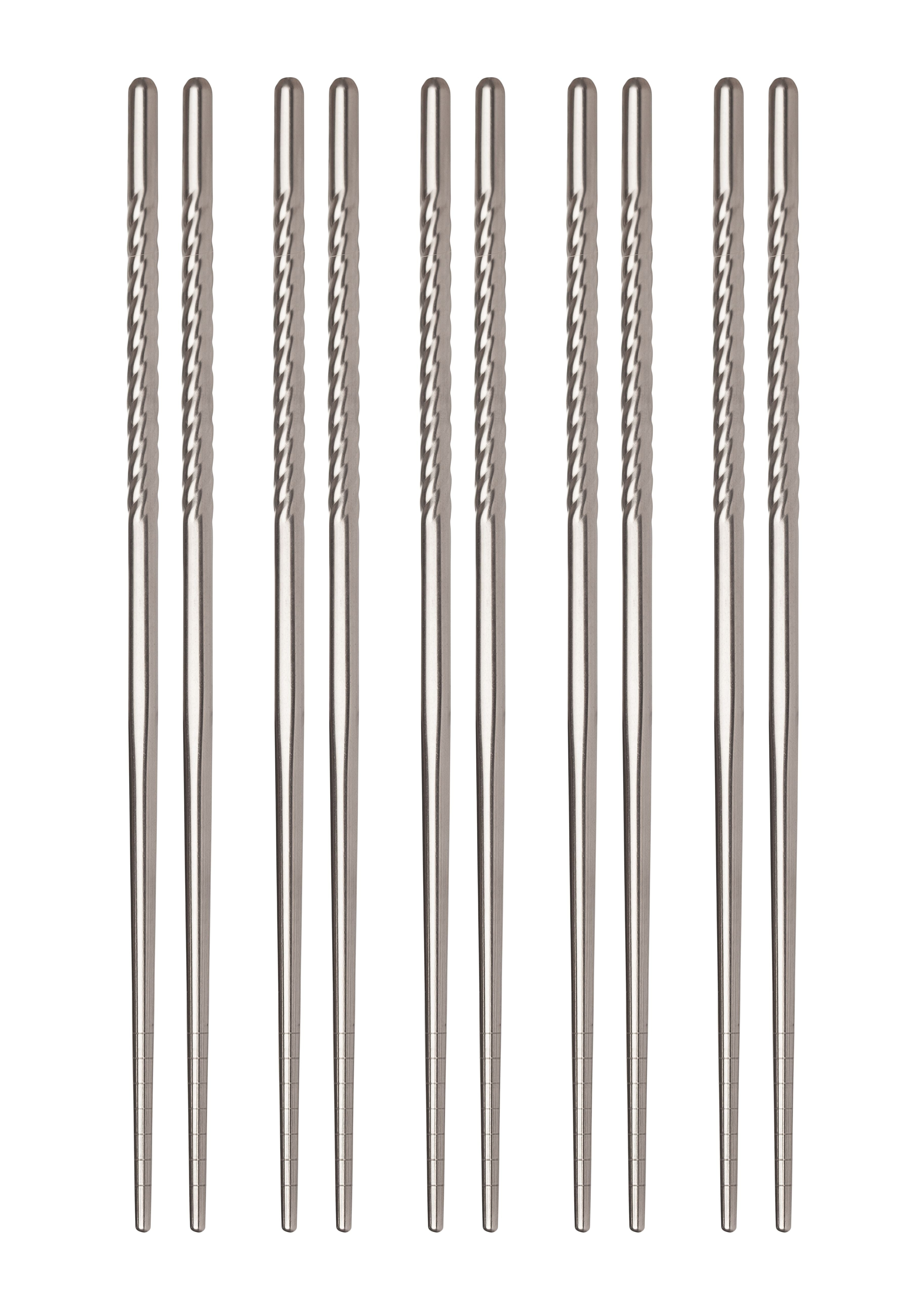 Stainless Steel Chopsticks, set of 5